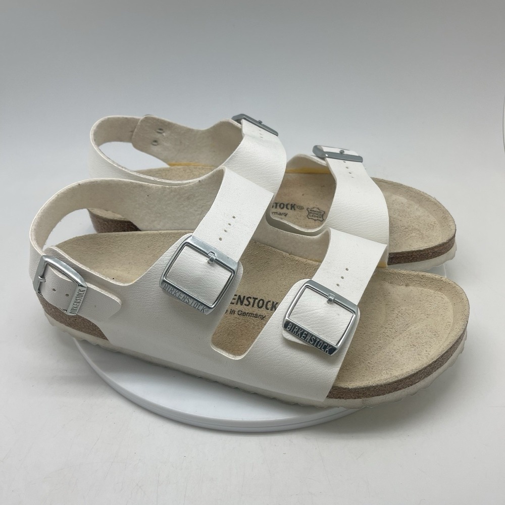 Birkenstock Milano Sandals Women’s 12 EU 43 White Leather